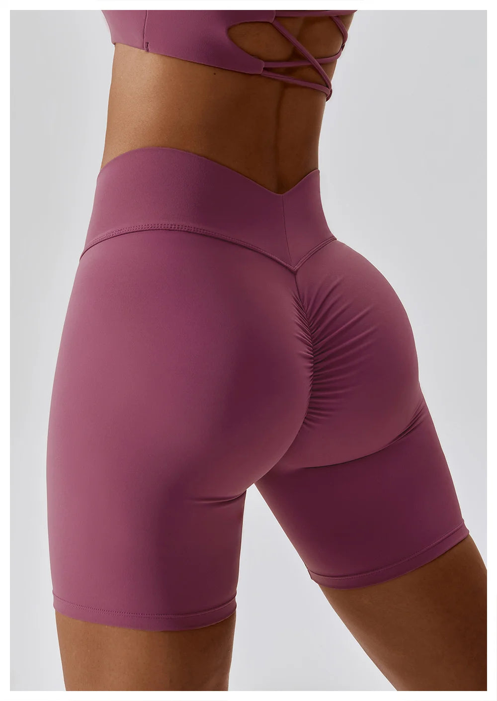 Women's Yoga Gym Shorts High Triangle Waist