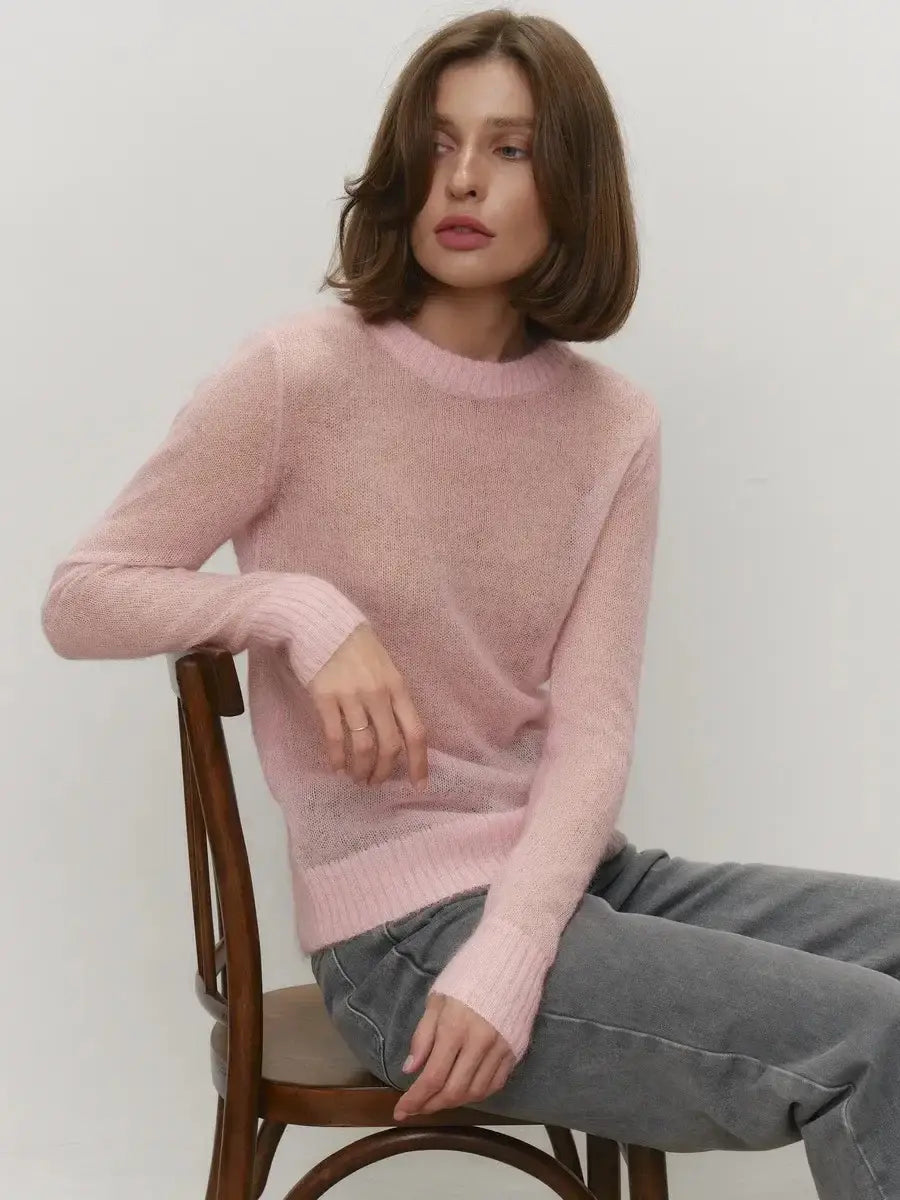 Women’s O-neck Elegant Slim Fit Sweater