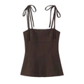 Women's Top With Bow Decoration