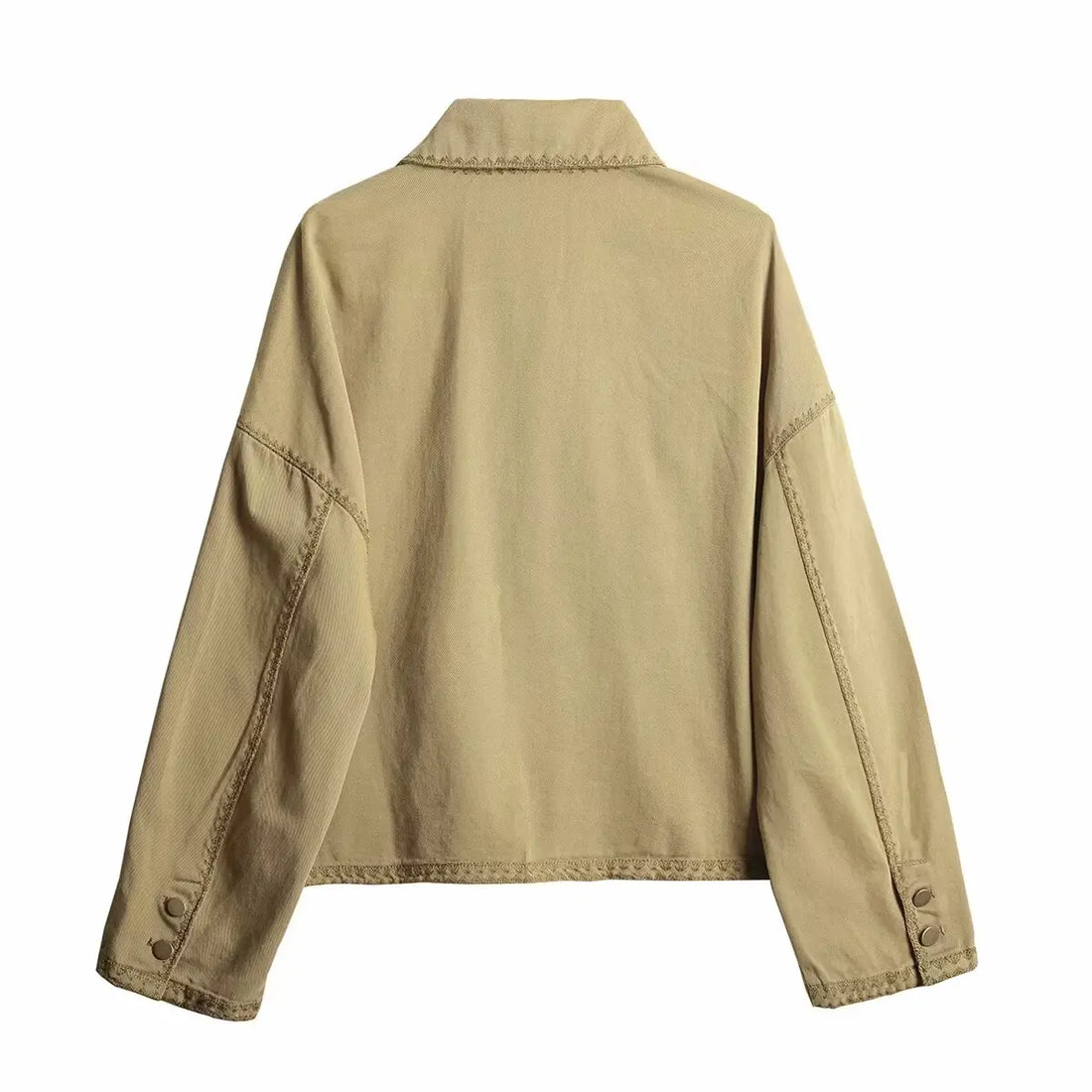 Women's Loose Casual Polo Collar Long Sleeve Versatile Fashion Shirt Coat
