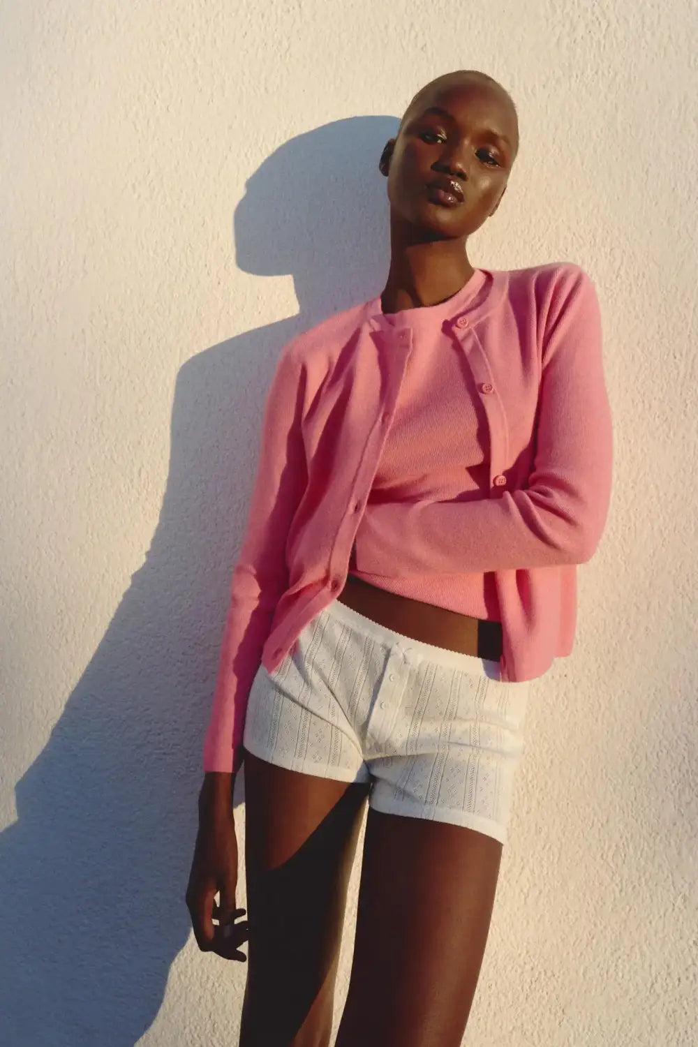 Women’s Long Sleeve Round Neck Flat Needle Knitted Jacket