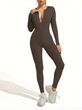 Bodysuit for women solid color ribbed long - Norellé