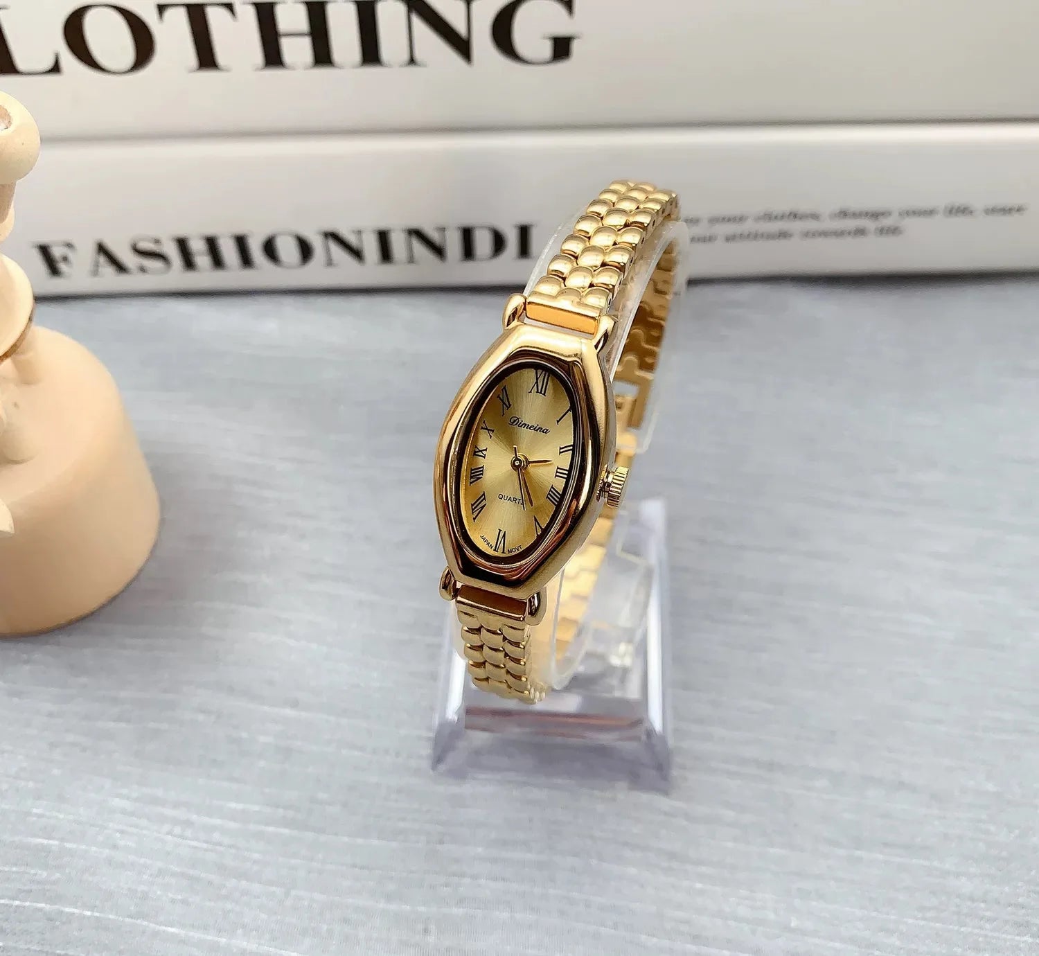 Women Quartz Watch Vintage Stainless Steel