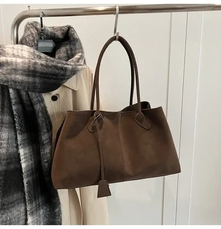 Faux Suede High Quality Handbag