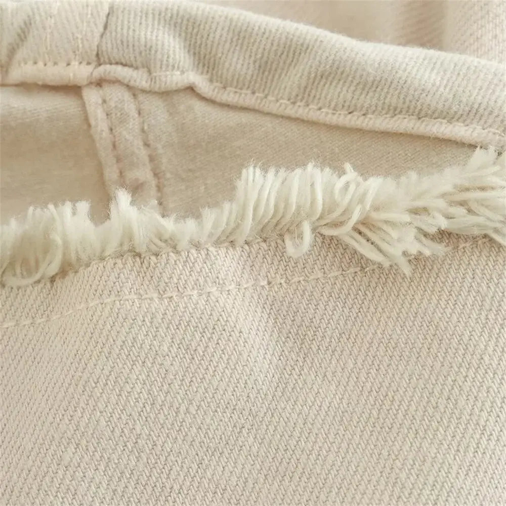 Women’s Temperament Asymmetric Ragged Edge Tight Top High Waist Solid Color Skirt Set