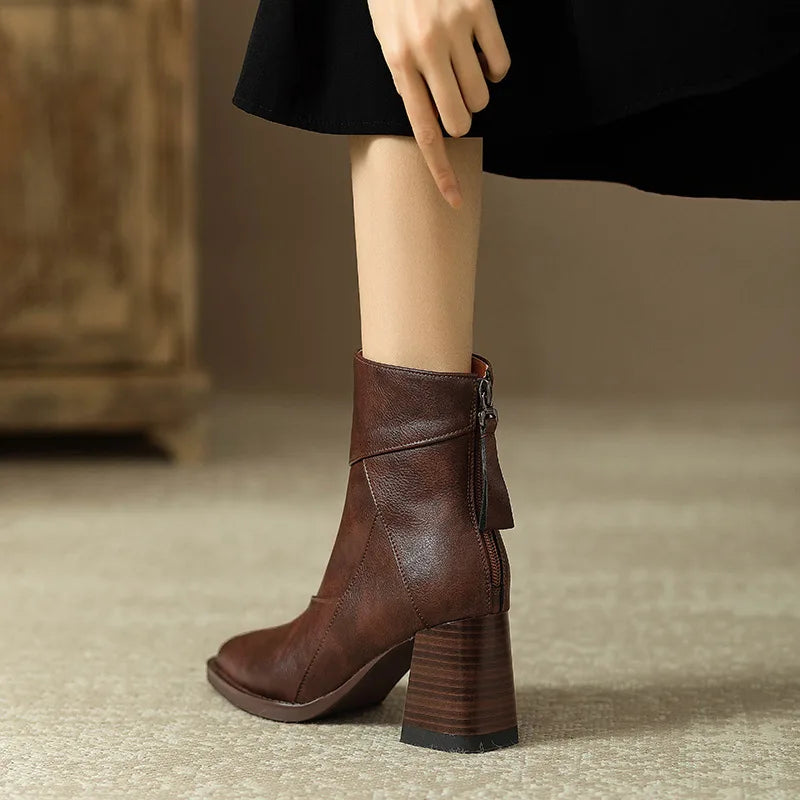 Woman Chunky Ankle Boots Women