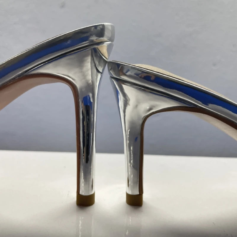 Women’s Mules Rhinestone High Heel