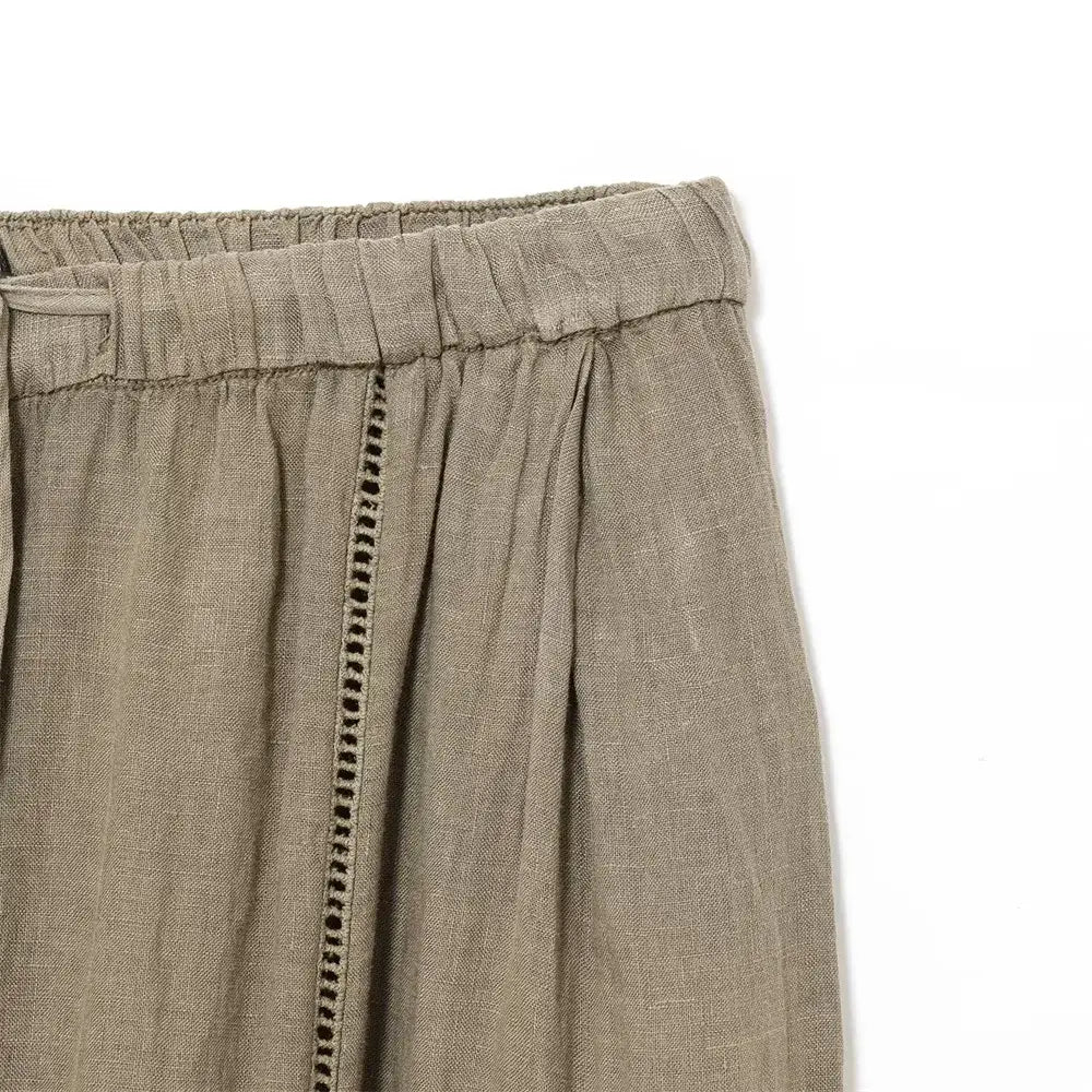 Women’s Long Sleeved V-neck Shirt Mid Waist Wide Leg Pants