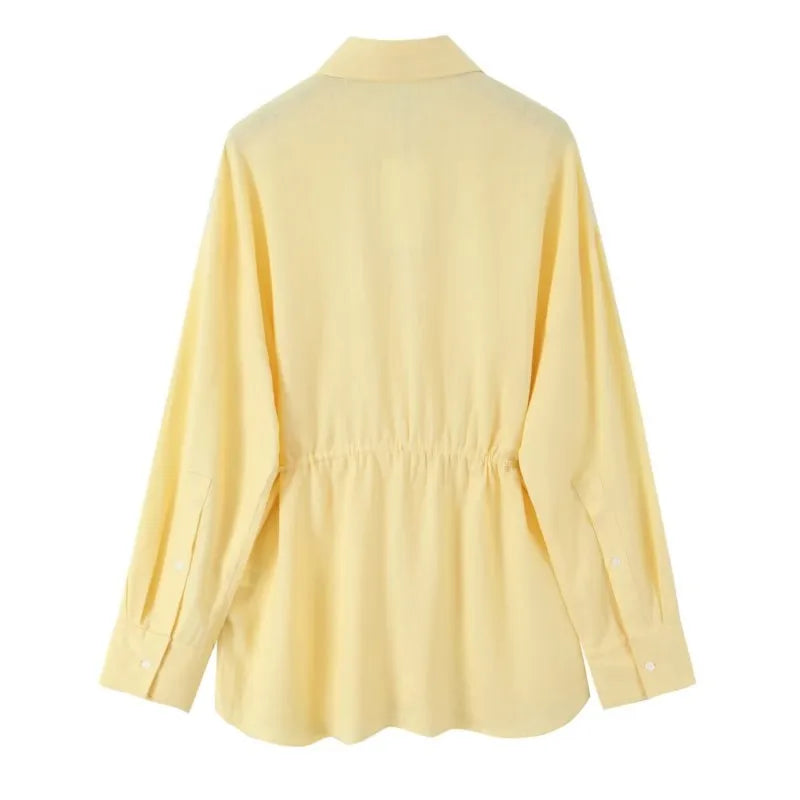 Women Oversize Shirt With Belt