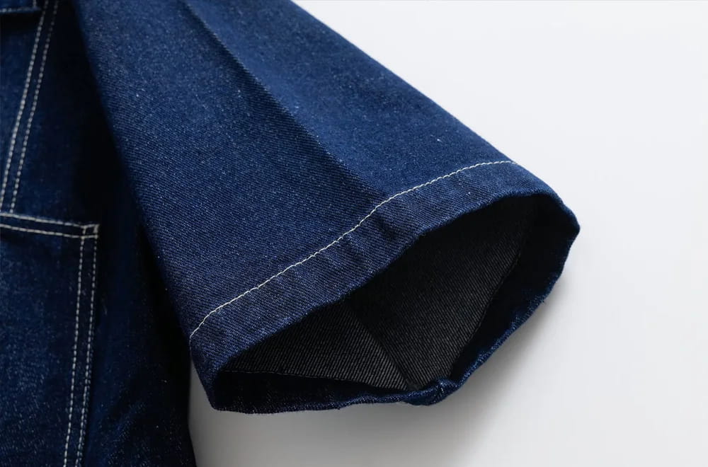 Women’s Fashion Cropped Denim Shirt