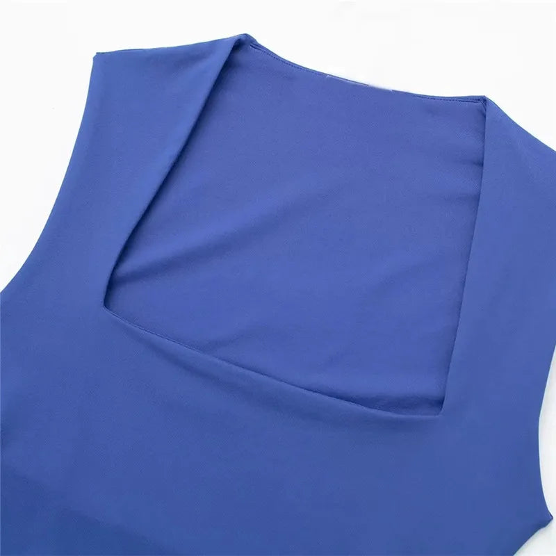 Woman Sleeveless Bodysuit Square Neck - Norellé