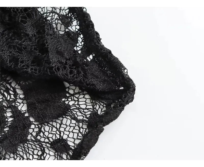 Slim-fit Lace Jumpsuit Tops & Pants Set