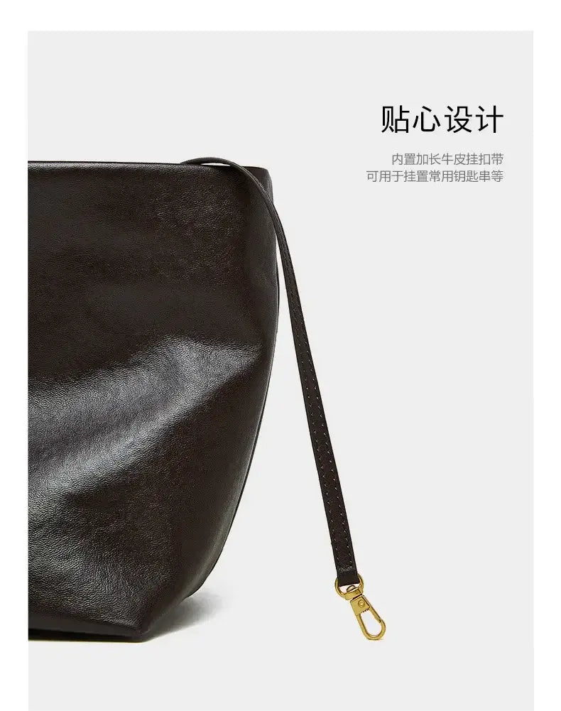 Women Shoulder Bag Leather Large Capacity Square Fashion Tote