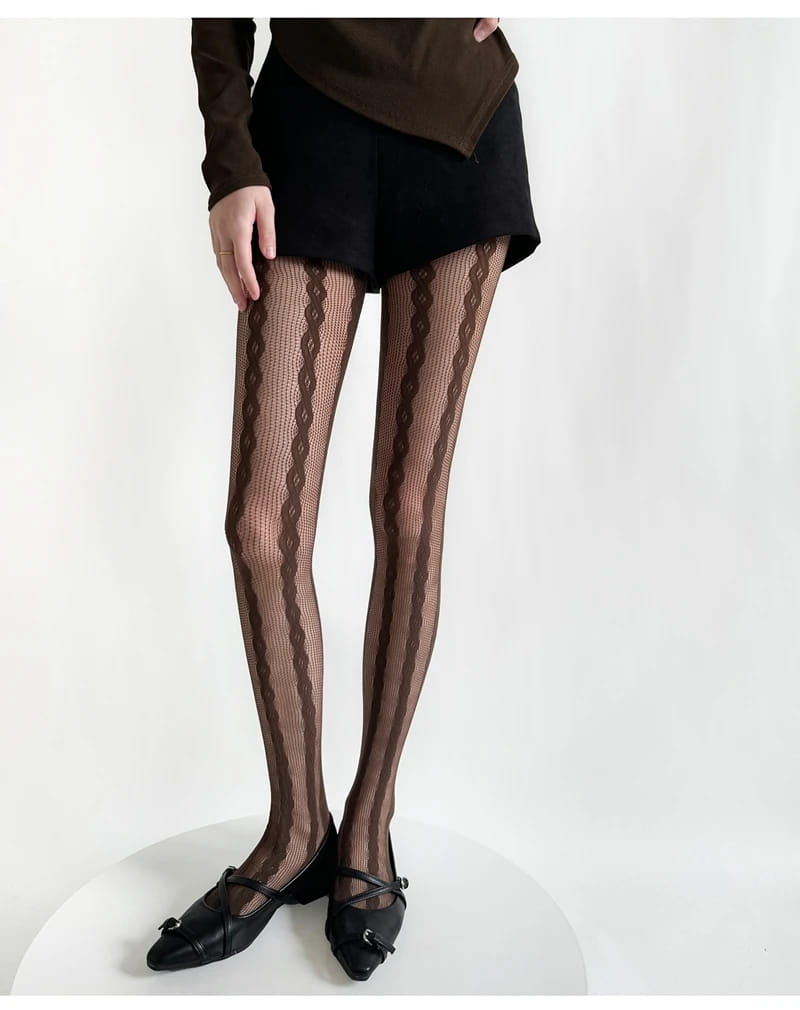 Tights for Women Lace Mesh Fishnet Retro Pantyhose