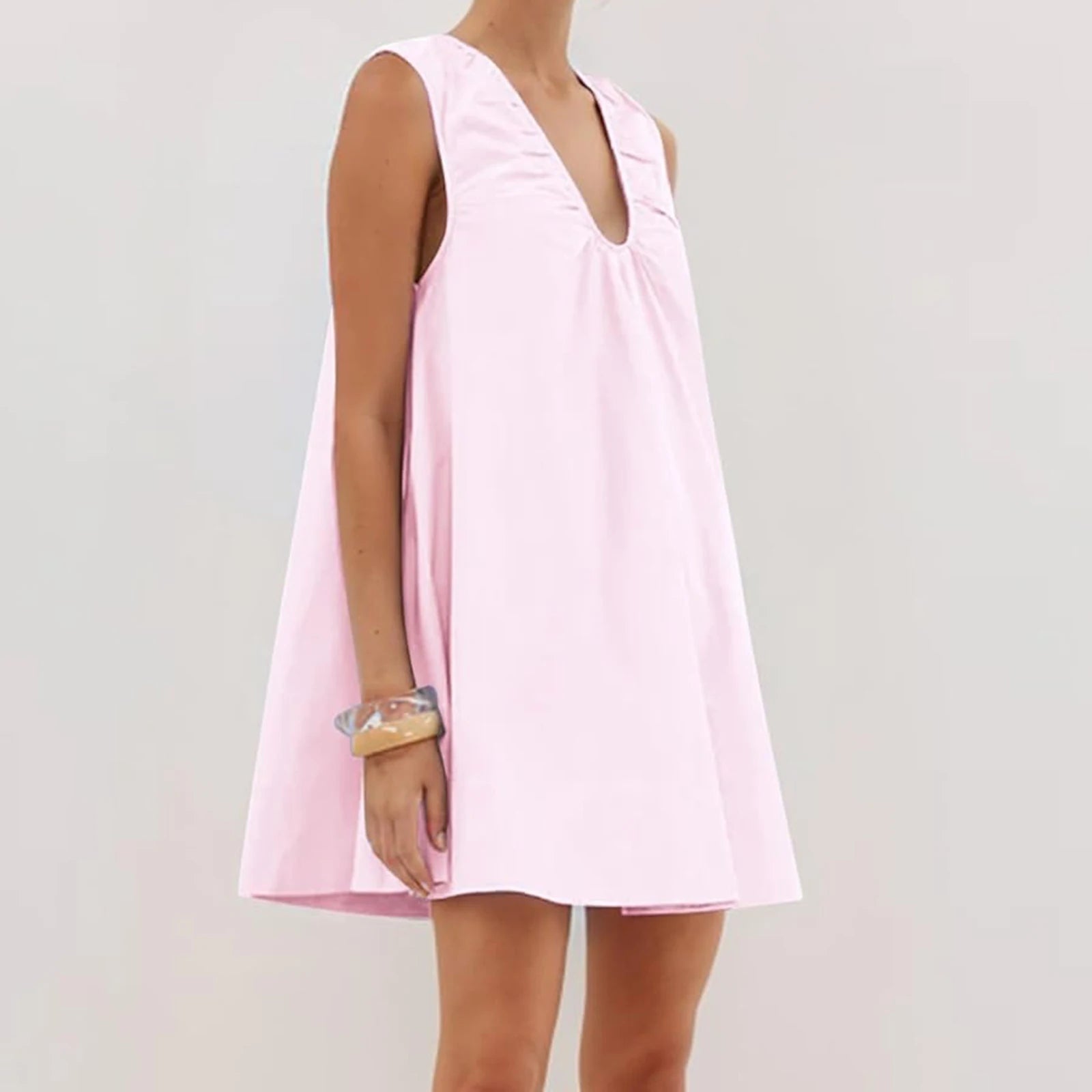 Womens V Neck Tank Dress