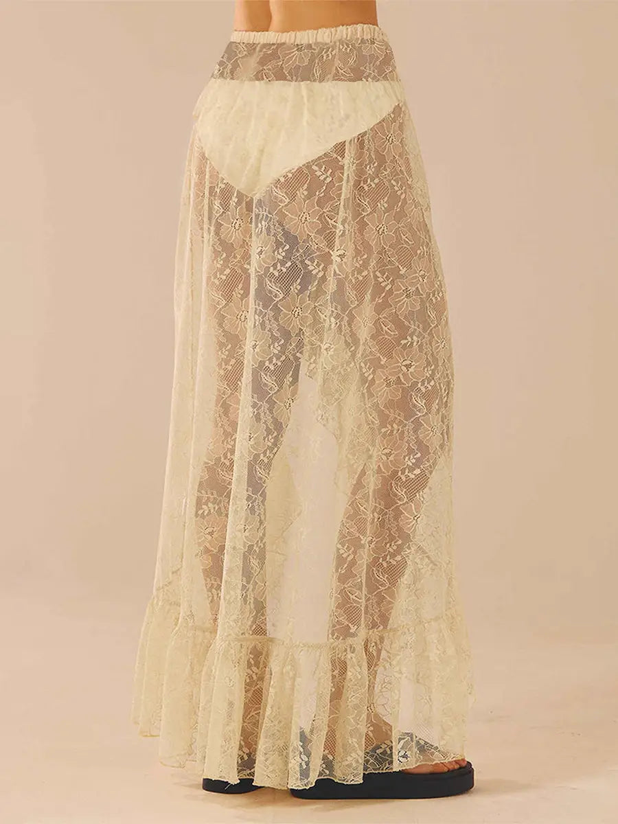 Women’s Summer Lace Long Skirt