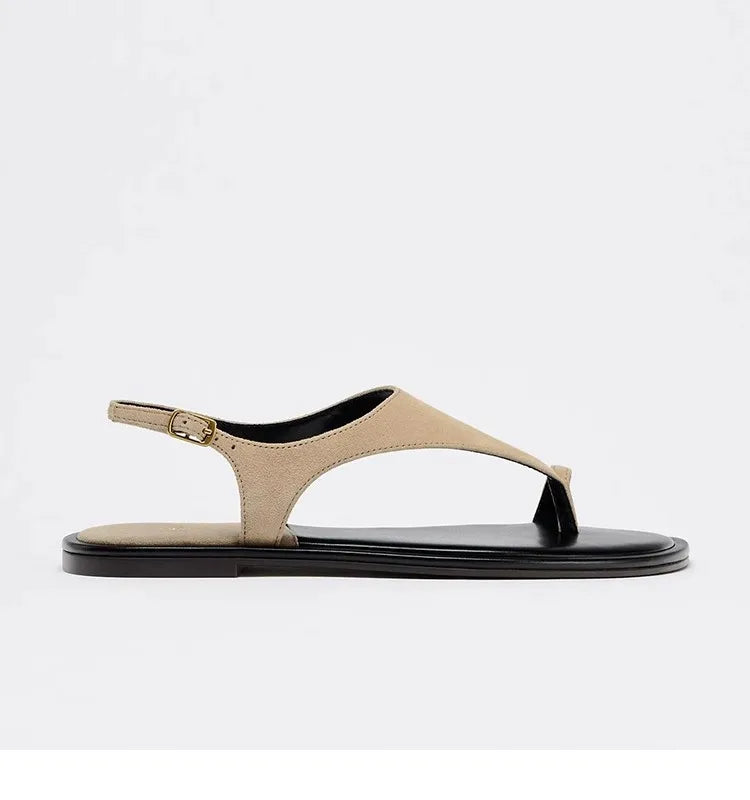 Flat Bottom Buckle Strap Women’s Sandals
