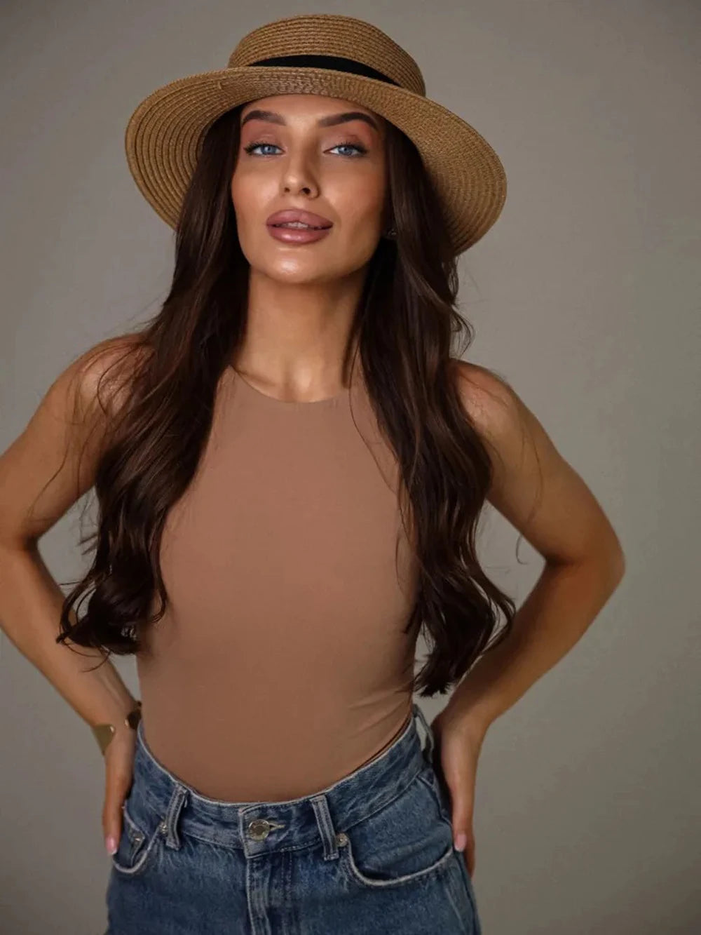 Natural Grass Woven Straw Sunshade Hat