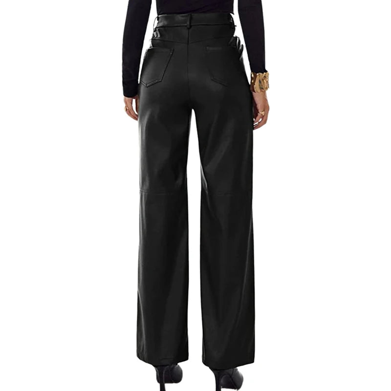 Women PU Leather Pants
