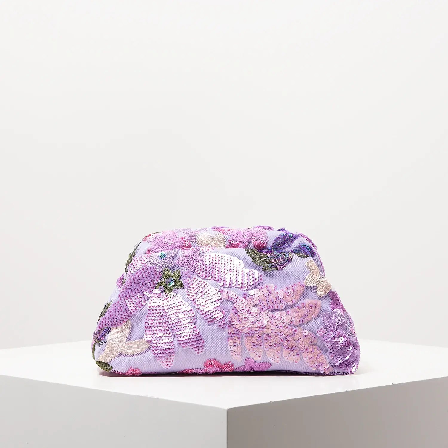 Floral Bag Sequin Clutch For Women