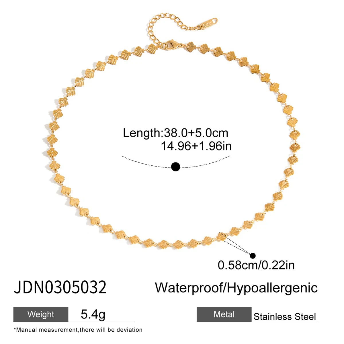 Stainless Steel Butterfly Circular Handmade Chain Necklace