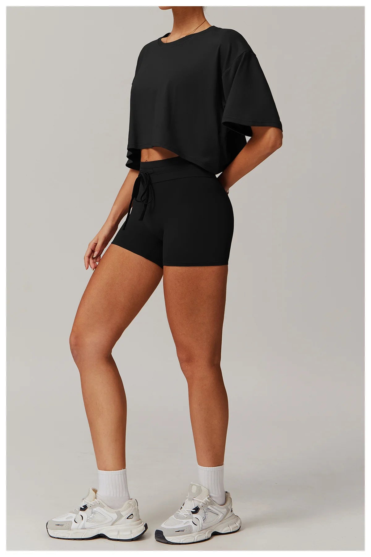 Loose Yoga Top Women Short Sleeve Gym