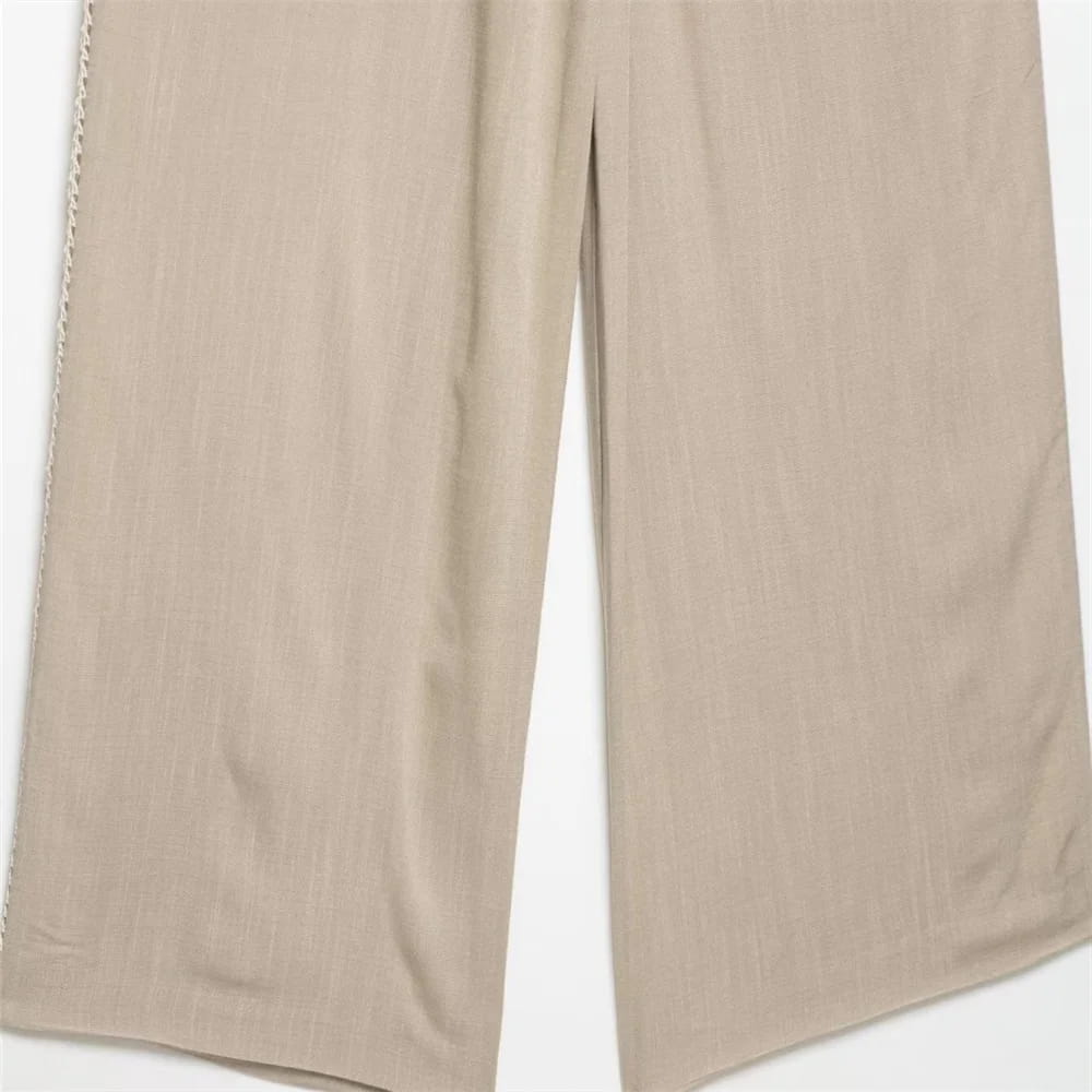 Women’s Loose Long Sleeve Collar Casual Shirt Pants Set