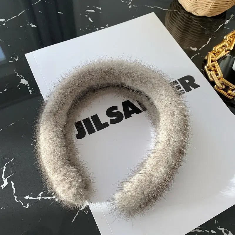 100% Real Mink Fur Headbands
