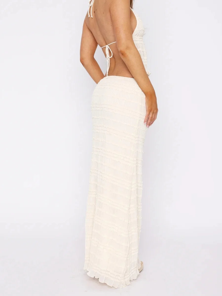 2 Piece Vacation Beach Maxi Skirt Sets - Norellé