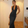 Halter Backless Long Dress For Women