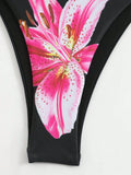 Flower Print Bikini Set Women's High Waist Long Skirt 3 Piece Swimsuit - Norellé