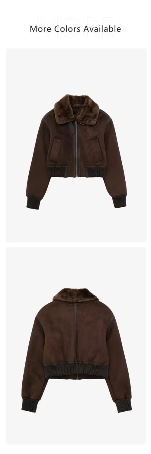 Women’s Casual Standing Neck Contrast Strap Decoration Loose Double sided Jacket Coat