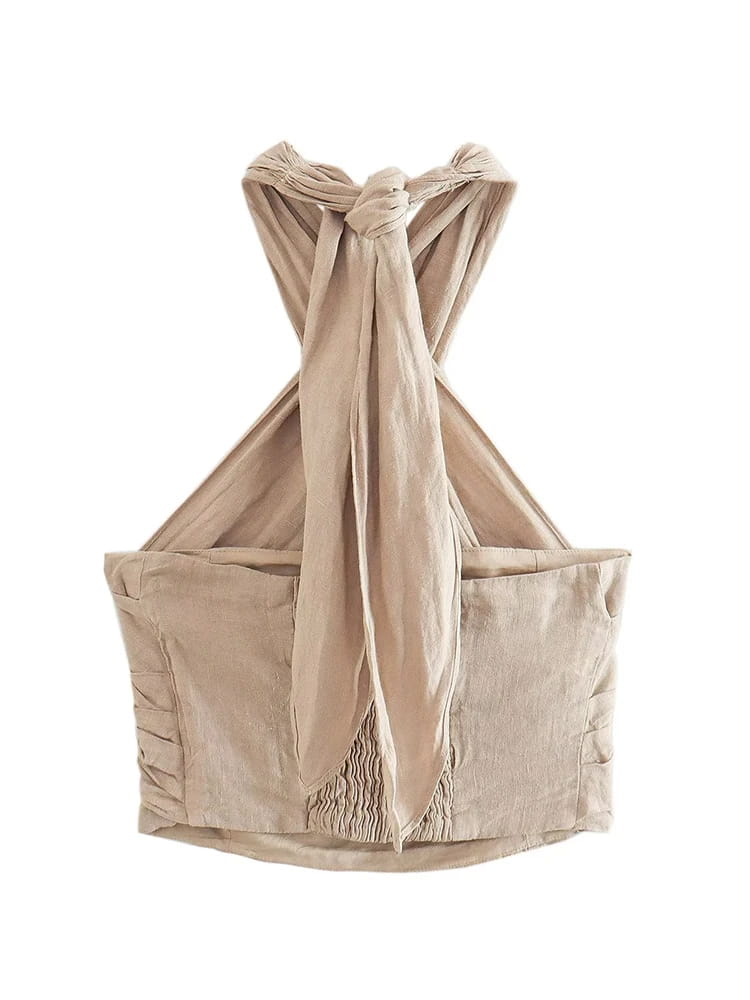 Women Linen Pants Set