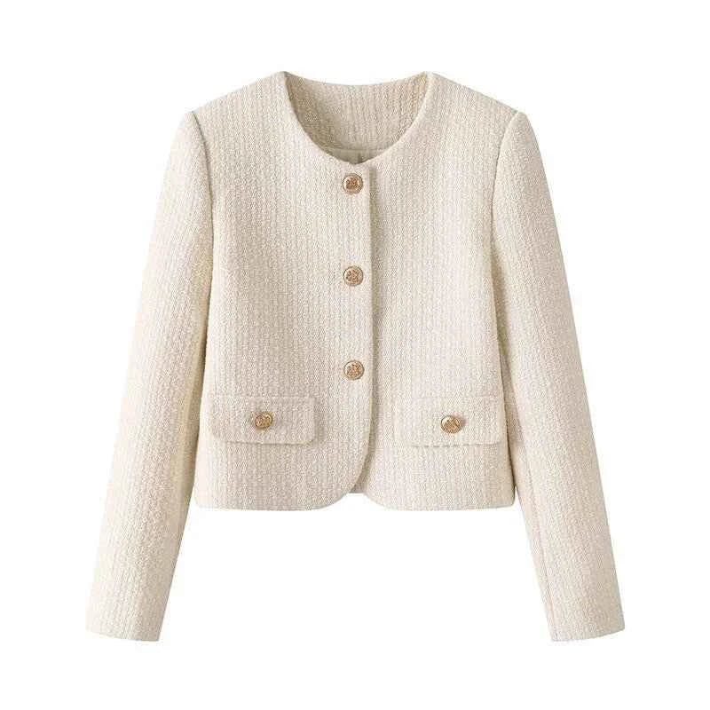 Women Small Fragrant Short Loose Coat