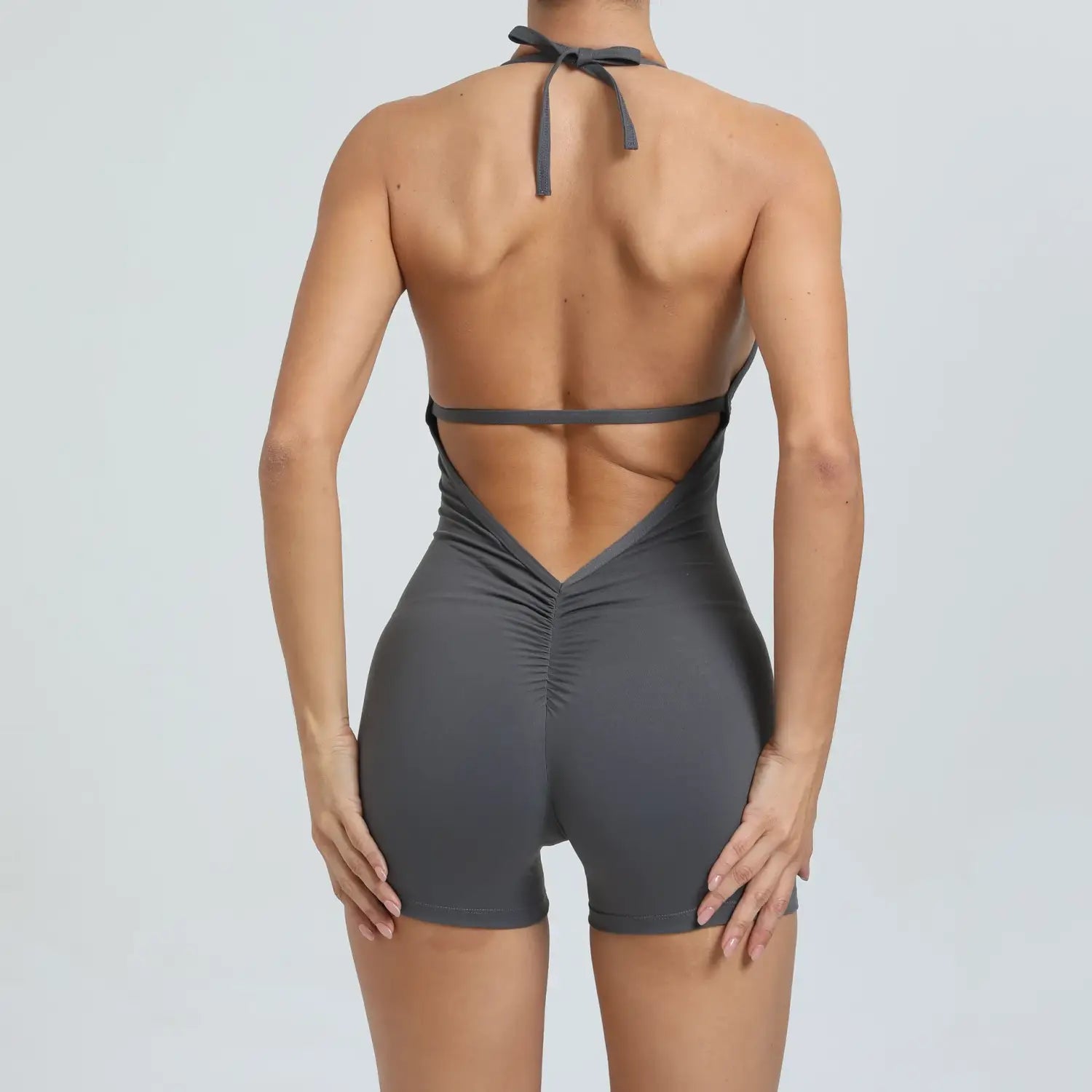 Yoga Set Backless One-Piece Suit Workout Jumpsuit Women Short Gym Rompers
