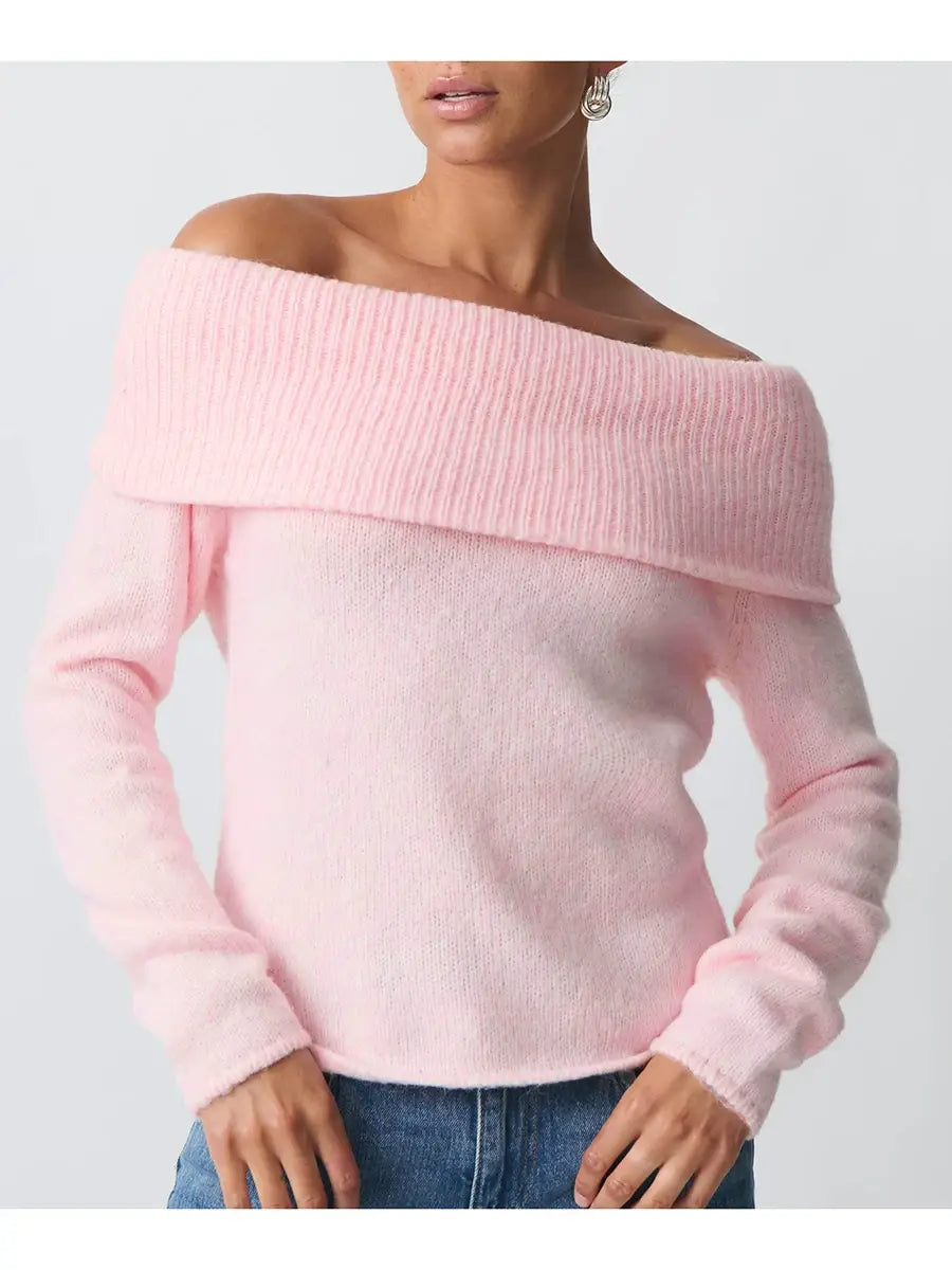 Women Off Shoulder Sweater