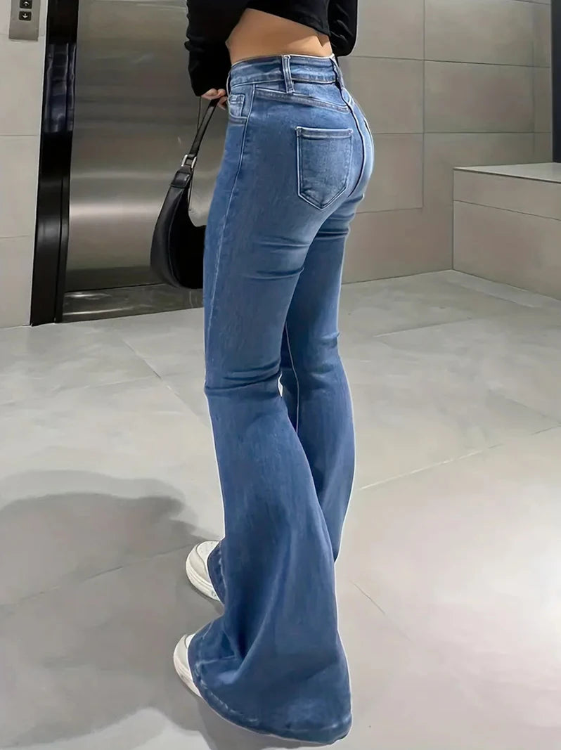 High Waist Slimming Jeans for Ladies Boot Cut - Norellé