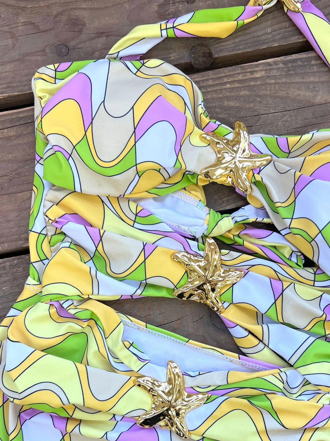 Starfish Bikini Set With Skirt Women Two-Pieces Swimsuit