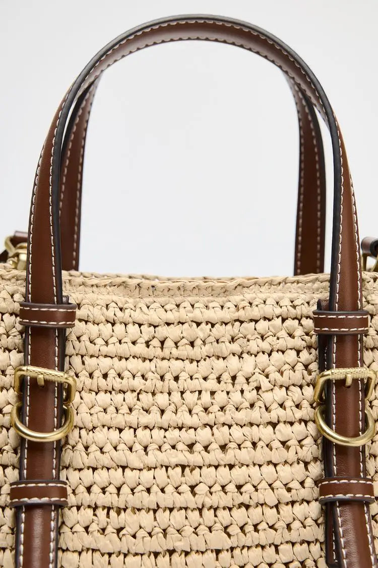 Small Crossbody Women’s Straw Handbag
