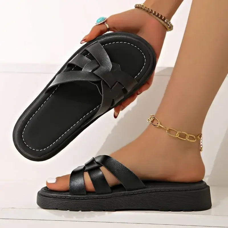 Women Slippers Open Toe Casual Shoes