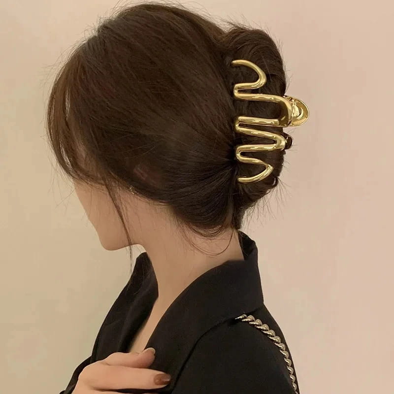Thick Hair Accessories Geometric Big Shark Hairpin