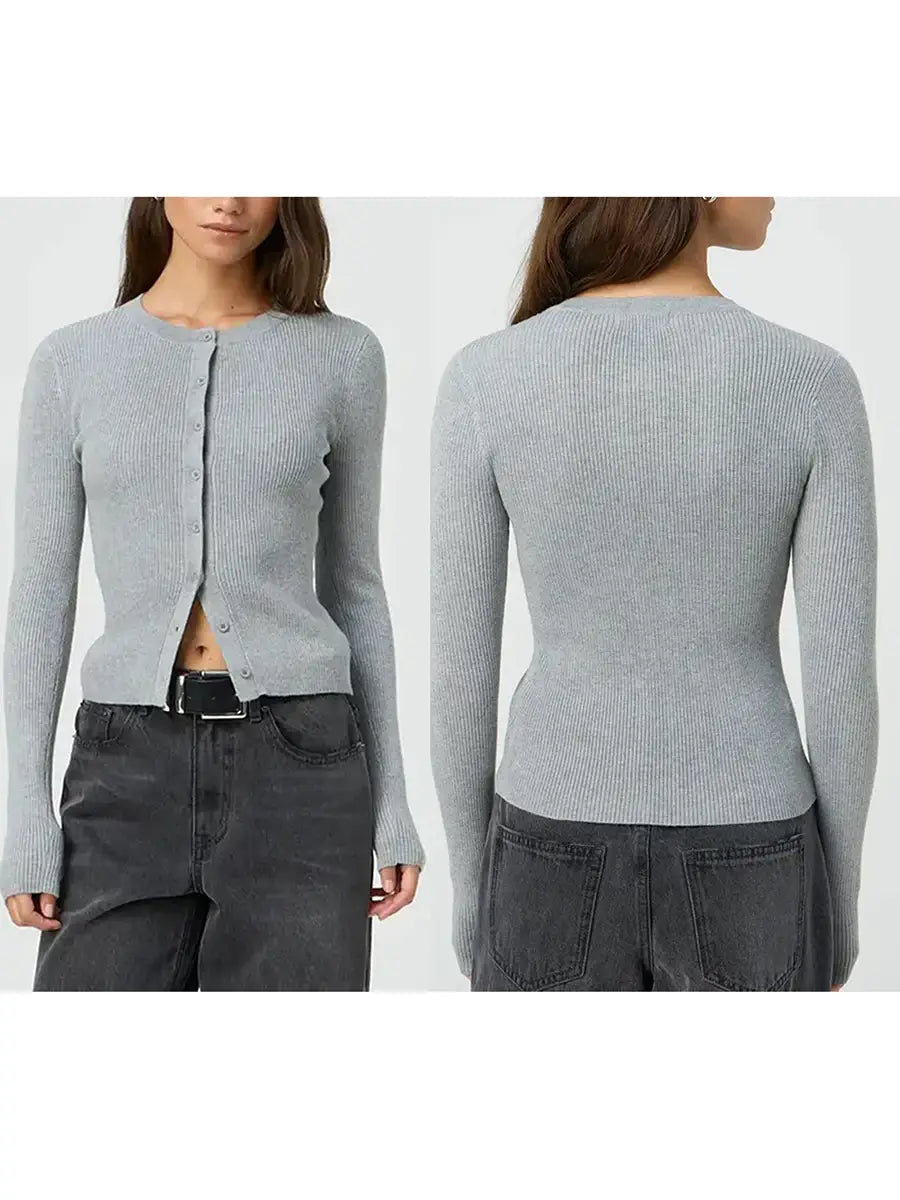 Women’s Ribbed Cardigan Top