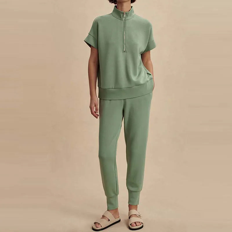 Casual Suit High Waist Set