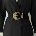 Black Velet Leather Belts For Women High Quality