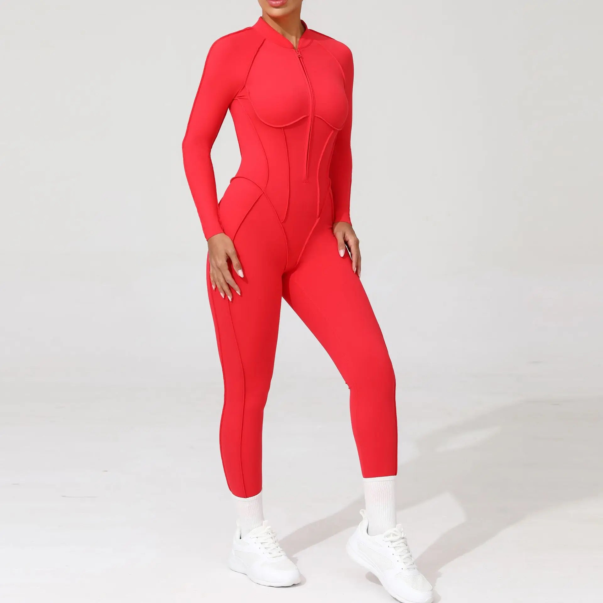 Women One Piece V Back Tracksuit