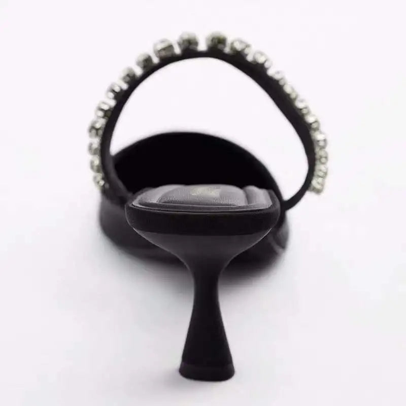 Rhinestone Heels Slingback High