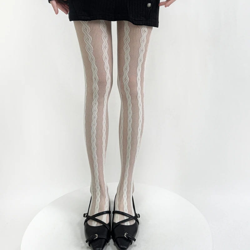 Tights for Women Lace Mesh Fishnet Retro Pantyhose