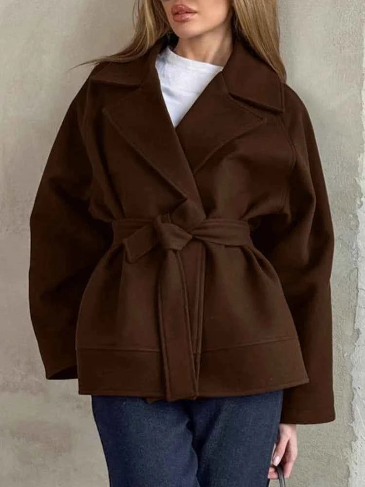 One Button Women's Coat