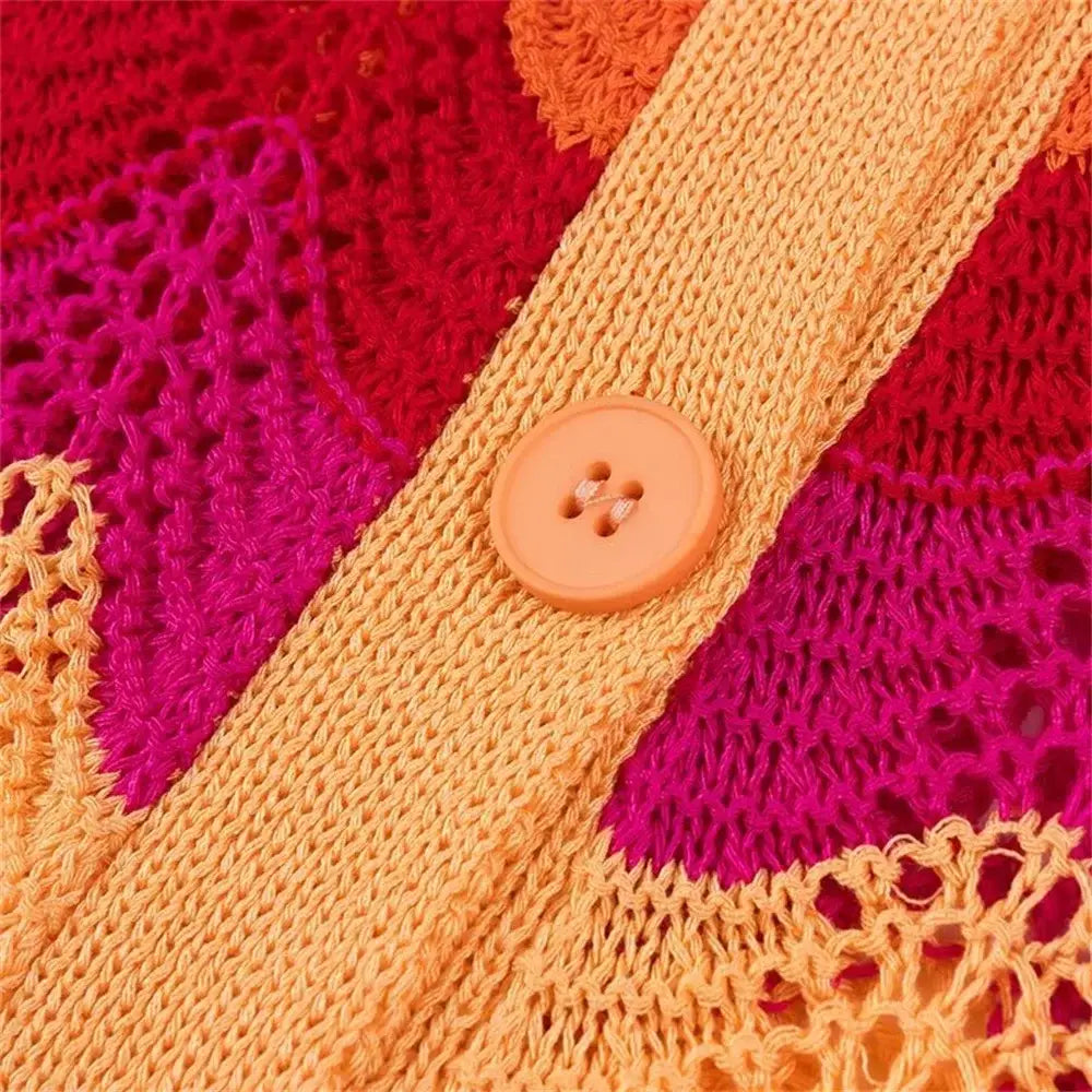 Women’s Western Style Knitted Top Half Skirt Set