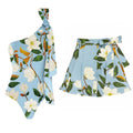 Printed One Piece Swimsuit and Skirt Women Swimwear Bodysuit Dress - Norellé